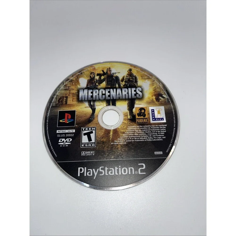 Mercenaries: Playground of Destruction (PlayStation 2, 2005) CIB Tested Working